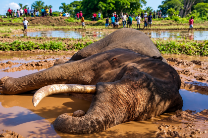 Sri Lanka’s Tallest Living Tusker Kavantissa Dies While Receiving Treatment