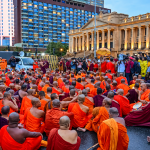 Court Orders Monks Protesting for Gnanasara Thero’s Release to Leave Presidential Secretariat