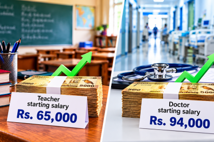 Starting salaries of teachers and doctors to rise to Rs. 65,000 and Rs. 94,000 in January 2027