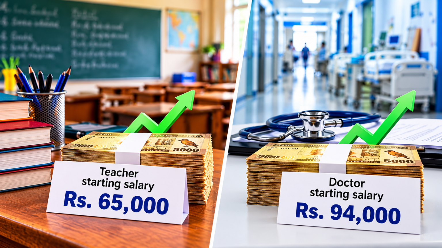 Starting salaries of teachers and doctors to rise to Rs. 65,000 and Rs. 94,000 in January 2027