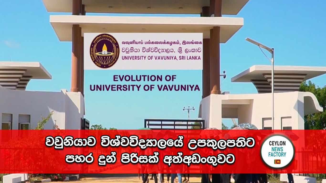 වවුනියාව විශ්වවිද්‍යාලයේ උපකුලපති