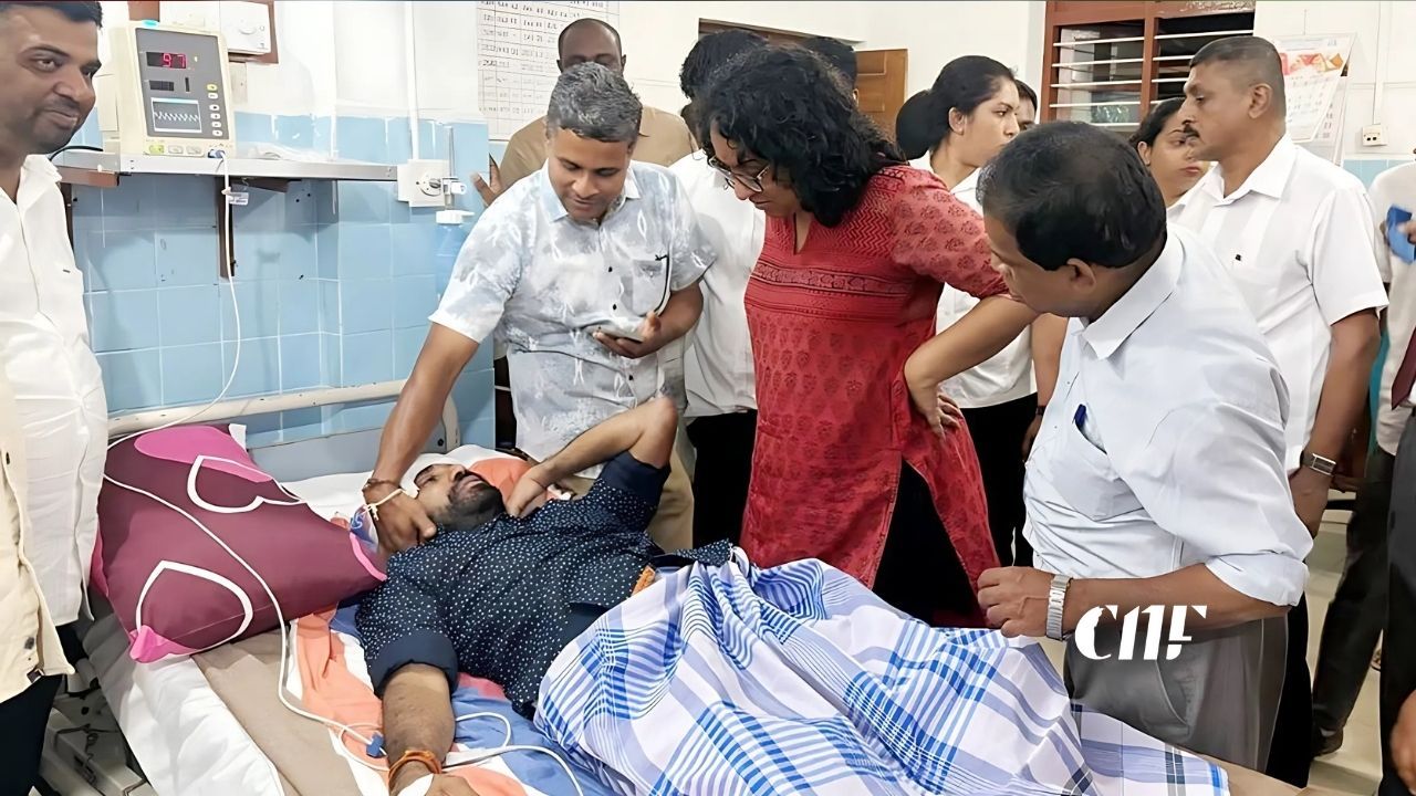 අනතුරි​න් බරපතල වූ මාලිමා මන්​ත්‍රී බලන්න අගමැතිනි​ය යාපන​ය රෝහලට!